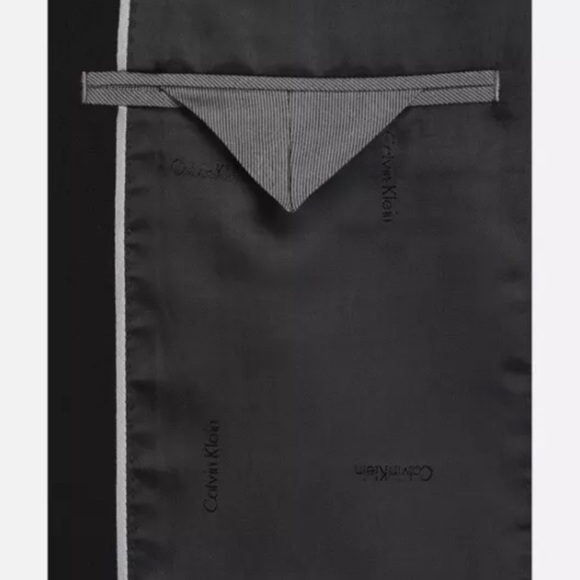 NWT Calvin Klein Men's Slim Fit Black Suit Jacket 42R - Picture 6 of 13